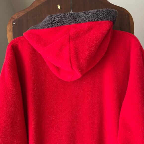 Wonderful World Disney Sweater Women 2X Grumpy Hoodie Red Full Zip Embroidered - Picture 8 of 9